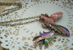 欧美外贸饰品批发指南 解析超级热卖款“美丽小鸟儿”两色选项链A1-008